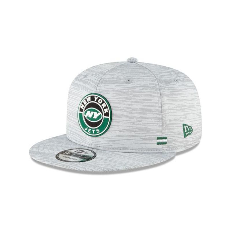 NFL New York Jets Official Fall Sideline 9Fifty Snapback (JZW8242) - Grey New Era Caps